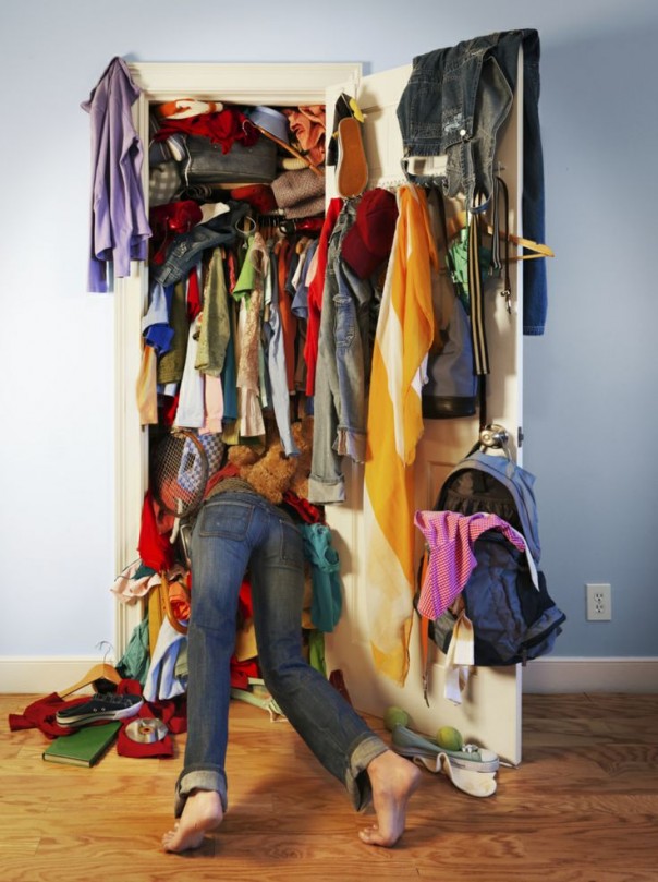 closet mess
